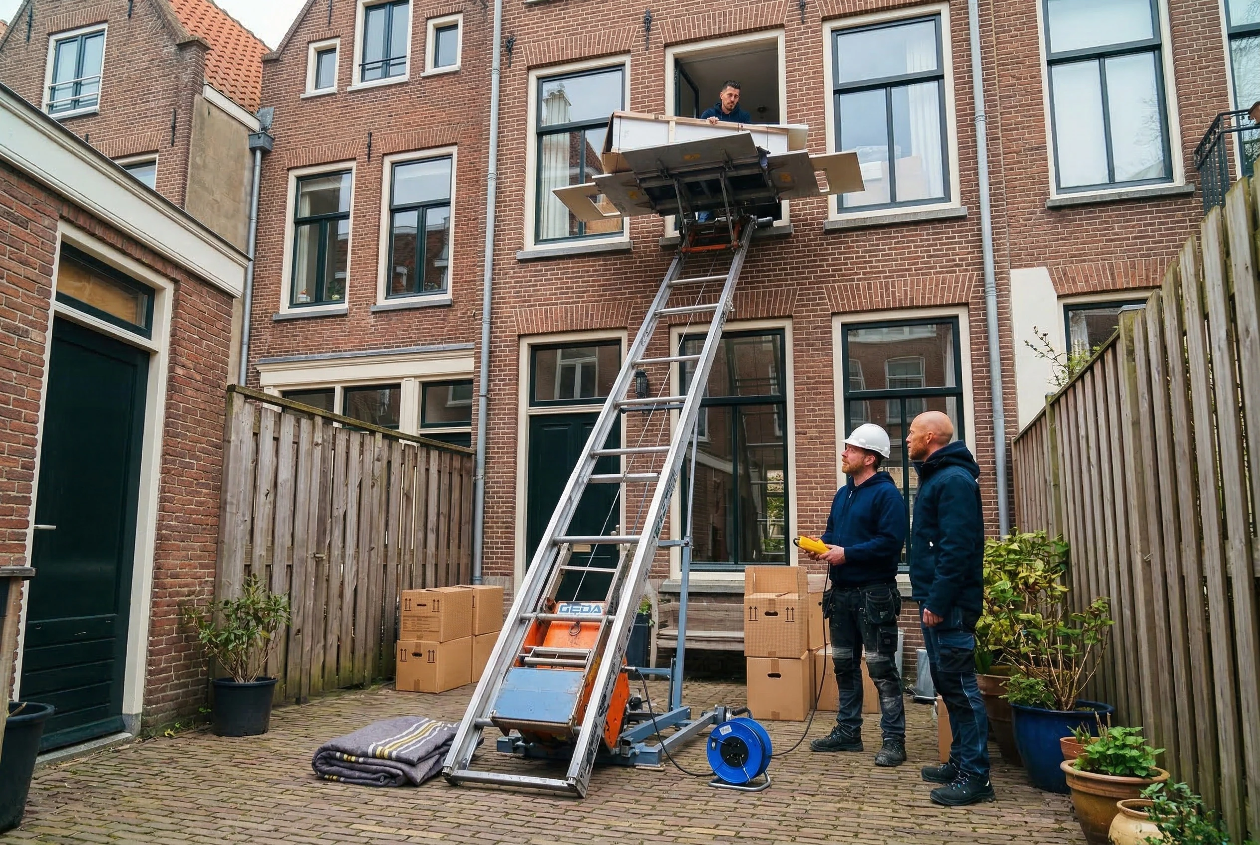 Team Verhuislift Huren Veenendaal bij verhuislift