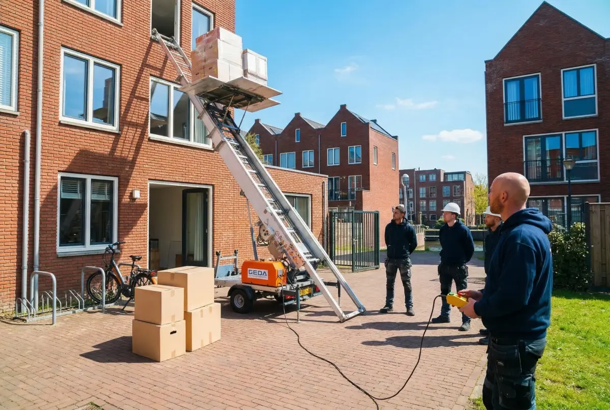 Verhuislift bij nieuwbouwwoning in Leidsche Rijn Utrecht