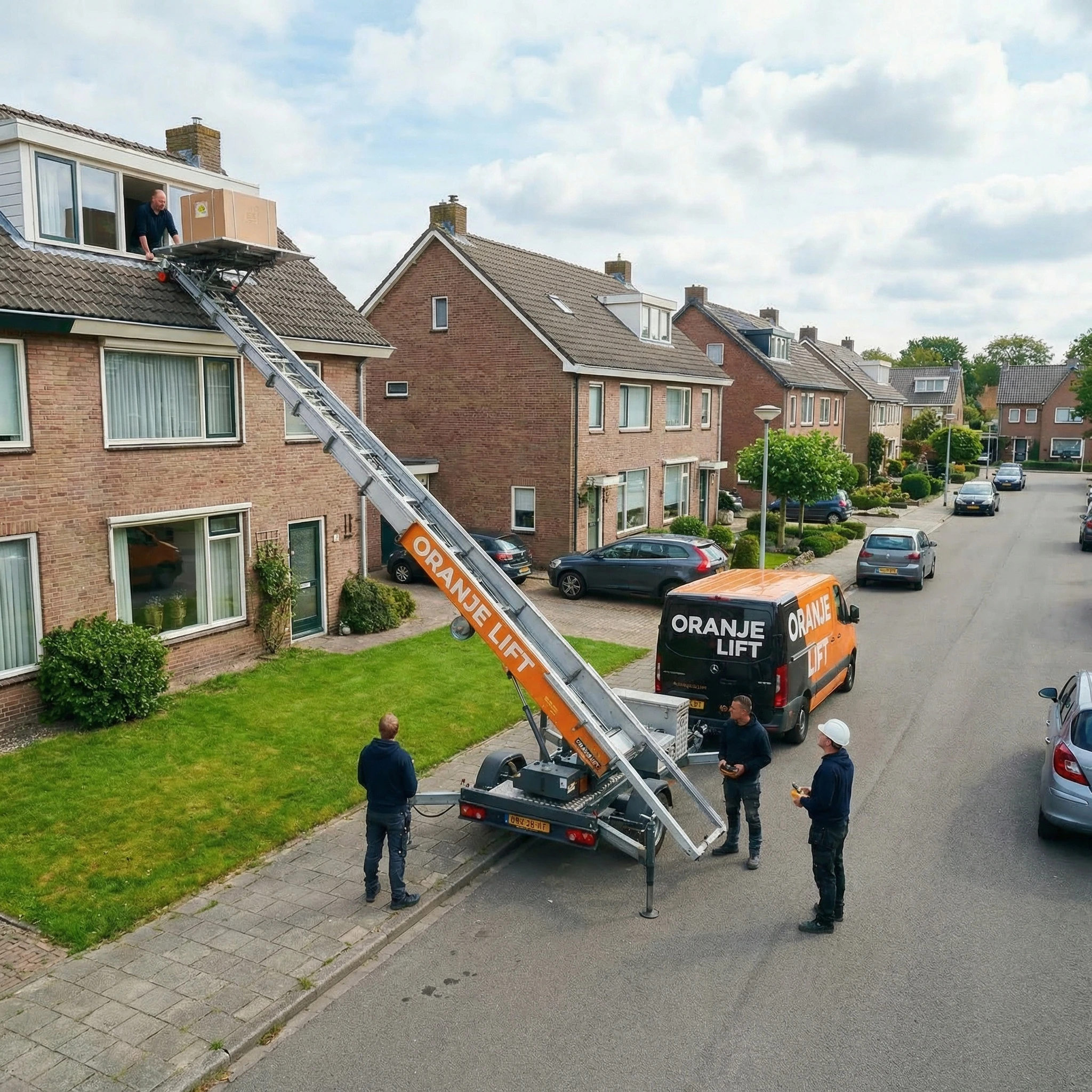 Verhuislift geplaatst in woonwijk Veenendaal